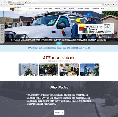 ACE High School Website