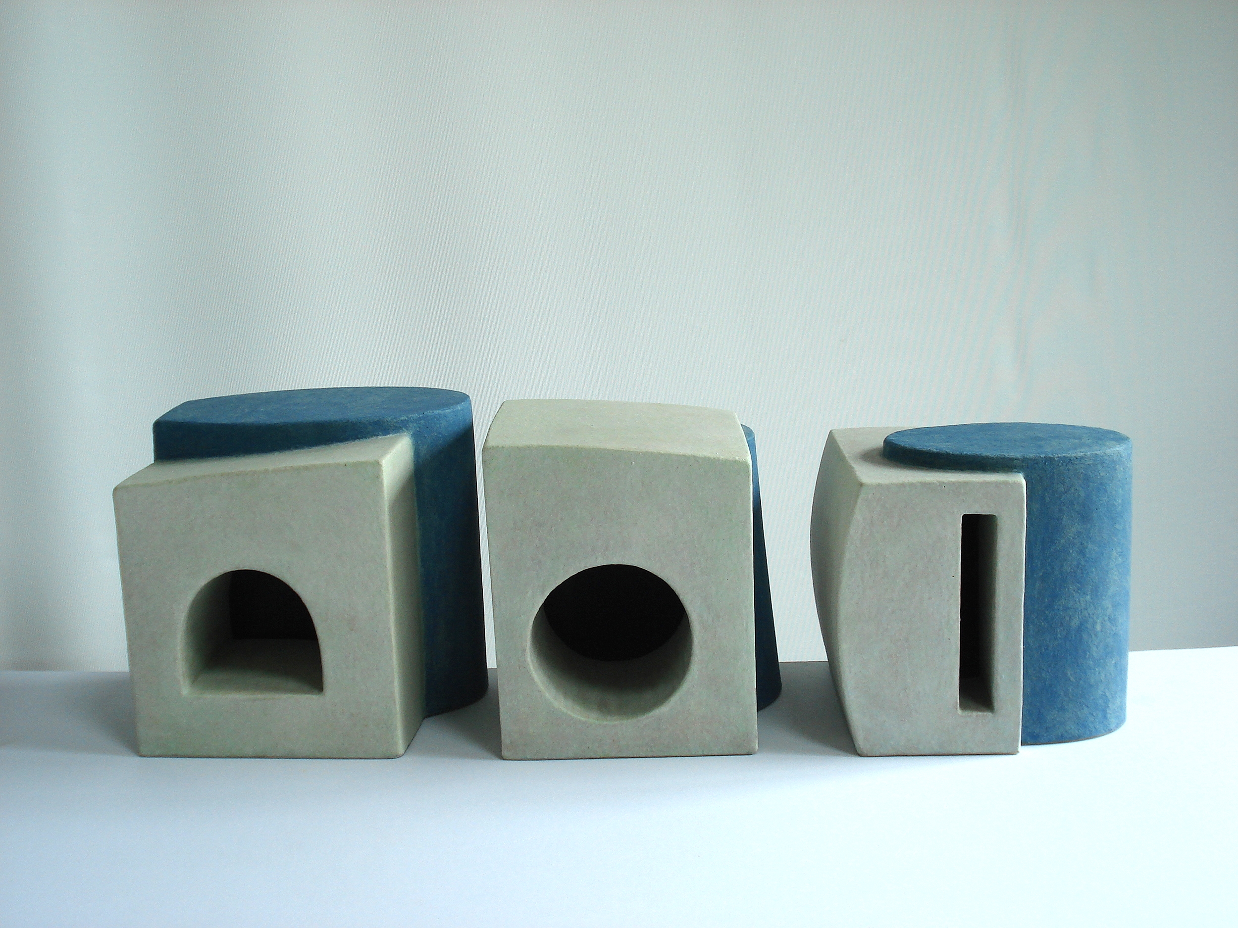 Inventions I, II and III, 1998, 16cm high