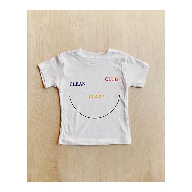 Kids tees have arrived! Say hello to our Clean Plate Club series (1/4). Sizes 2T-5T. My son&rsquo;s plate is always clean, but most of it is on the floor. But no matter, anyone is part of the club! These cuties will be up in the shop soon ✨