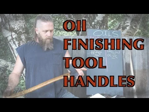 Great Oil Finishes on Tool Handles Using Natural Drying Oils, Like Linseed