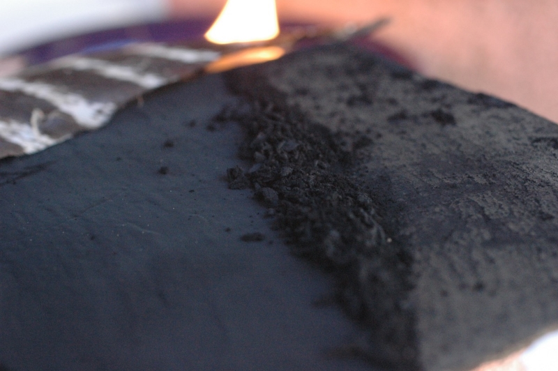Accumulated lampblack
