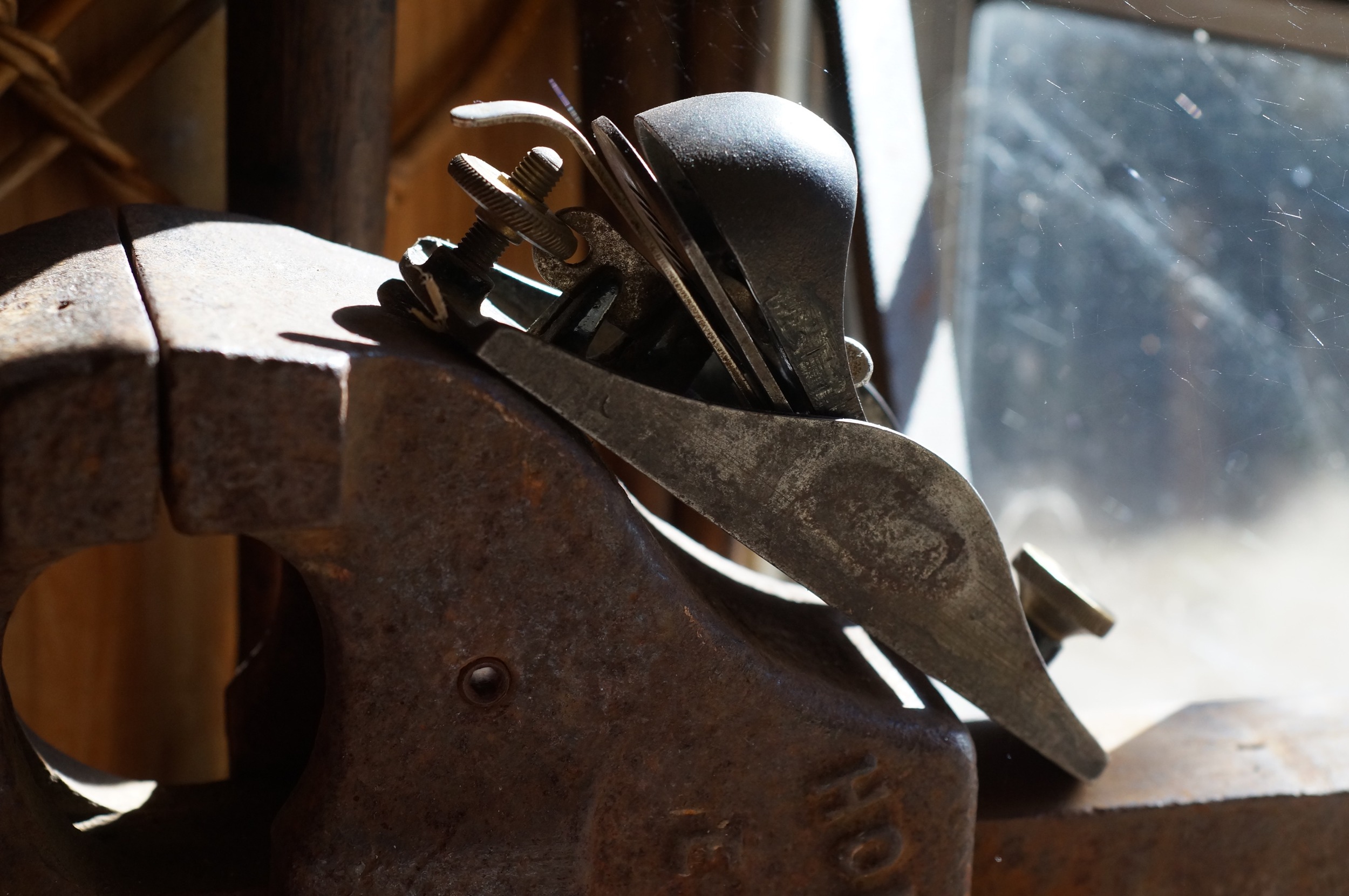 My Stanley no. 9 1/2 plane. A small quality block plane like this is a great starter plane and really handy for small projects. This one has been a companion for over 25 years. I love it.