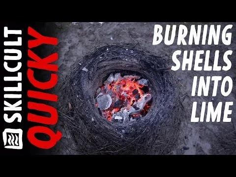 QUICKY, Burning Shell Lime in a Straw Clay Kiln ("pet" kiln))