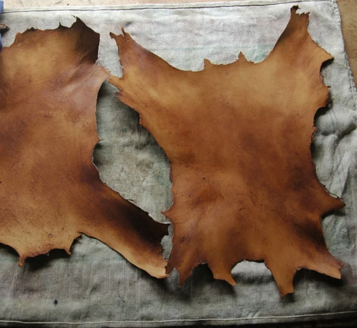 Small skins, and trimmings from larger ones, offer good opportunity for practice and experimenting with different materials.