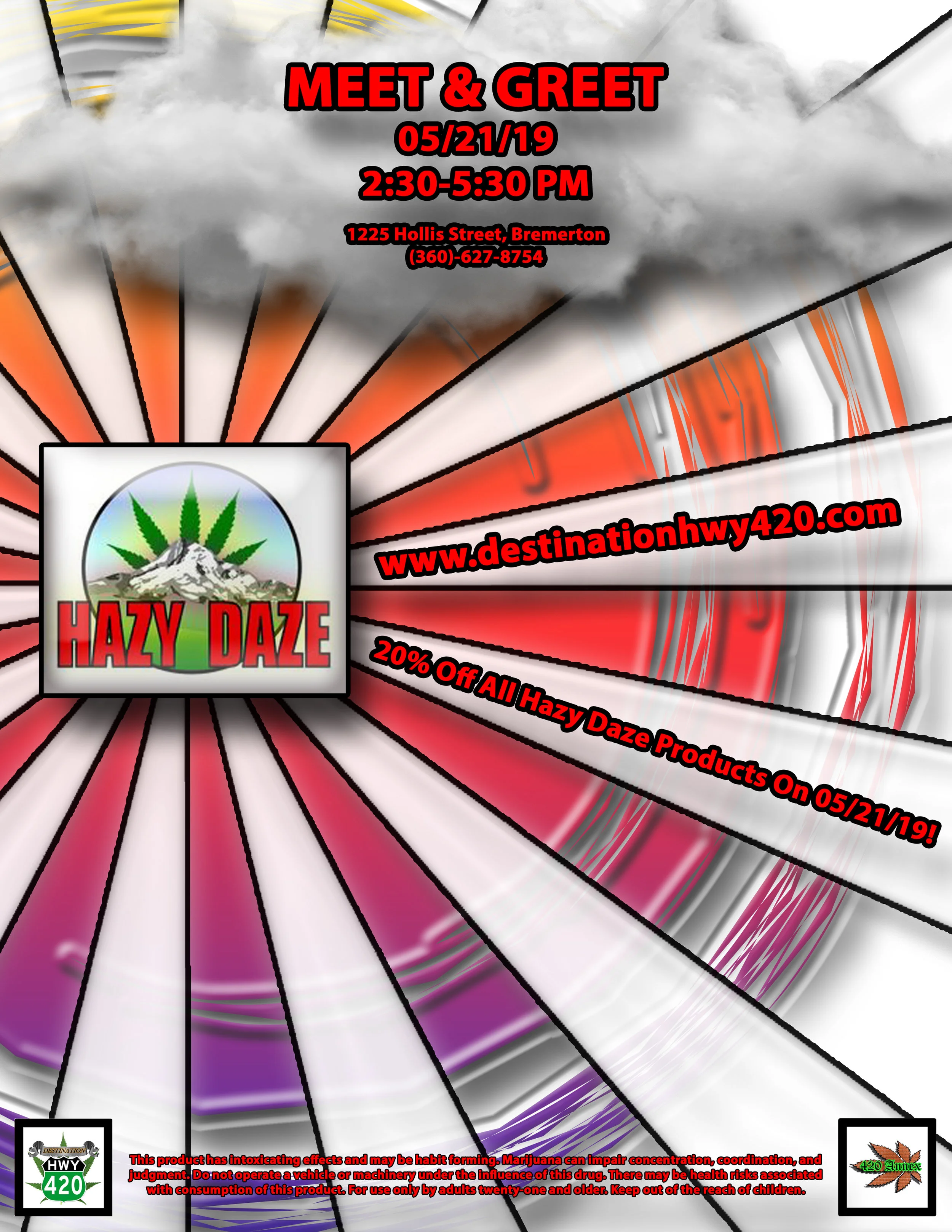 Hazy Daze is an amazing marijuana producer/processor based out of Belfair, WA. Destination HWY 420 carries marijuana flower, prerolled joints, edibles, drinkables, topicals, and concentrates that are produced by Hazy Daze. Stop by our store in East Bremerton to get some for yourself!