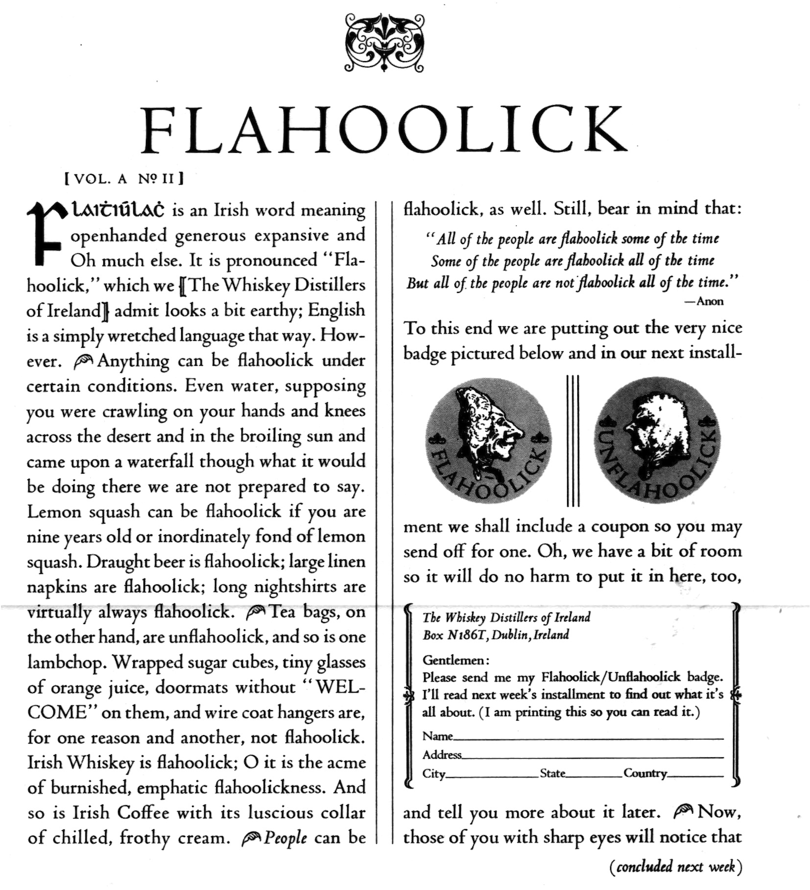 Flahoolick