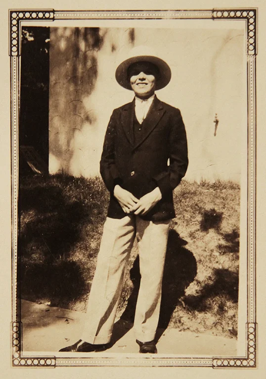 As a young man. Nice hat!