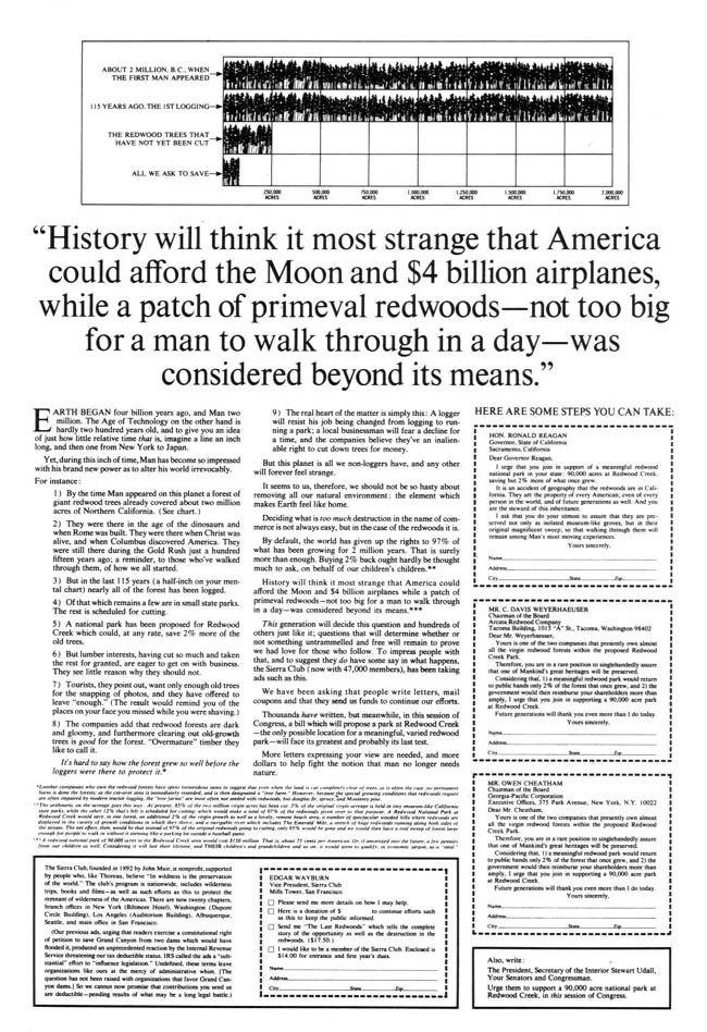 History will think it most strange...