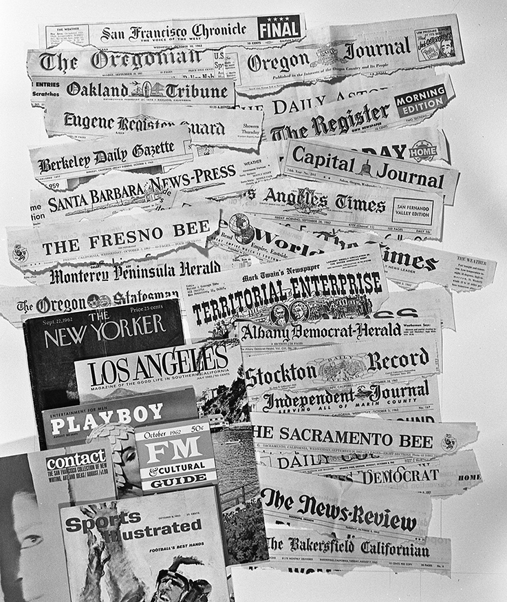 Newspapers that the advertising ran in