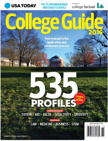 USA Today College Guide 2016 Cover