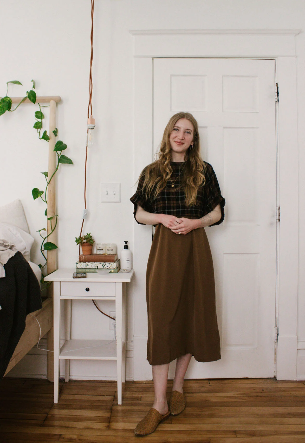 everlane silk slip dress