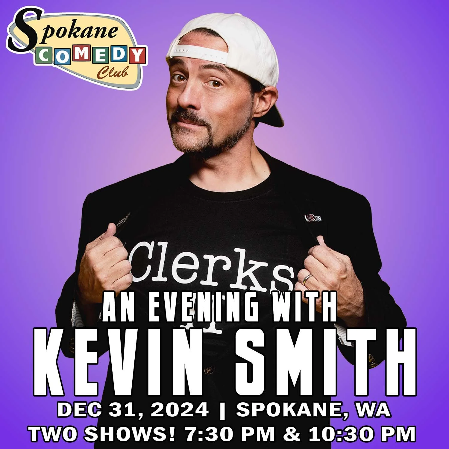 A NEW YEAR'S EVE-NING WITH KEVIN SMITH - TWO SHOWS! - SPOKANE, WA - DEC 31
