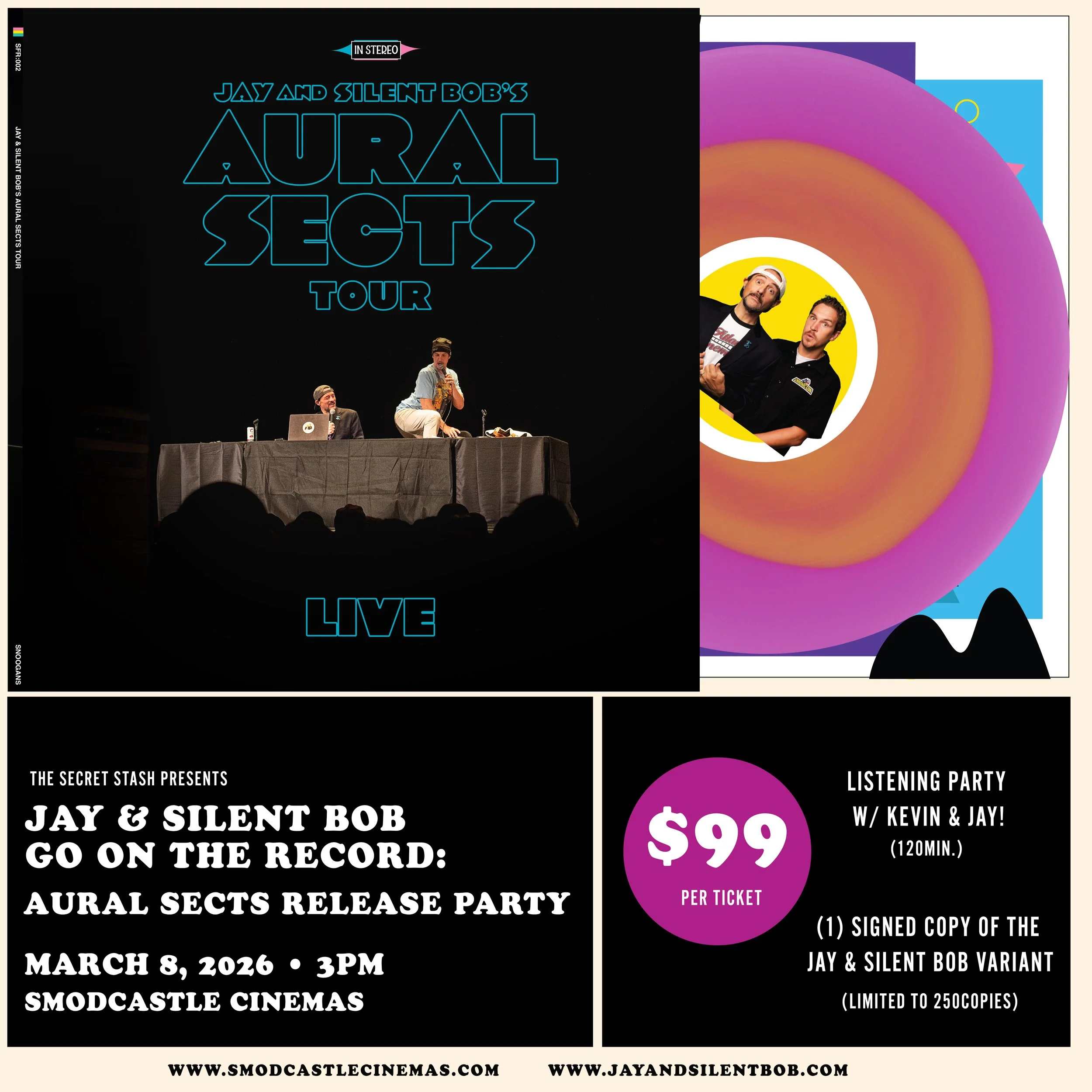 Jay &amp; Silent Bob Go on the Record: The Aural Sects Release Party! - 3/8