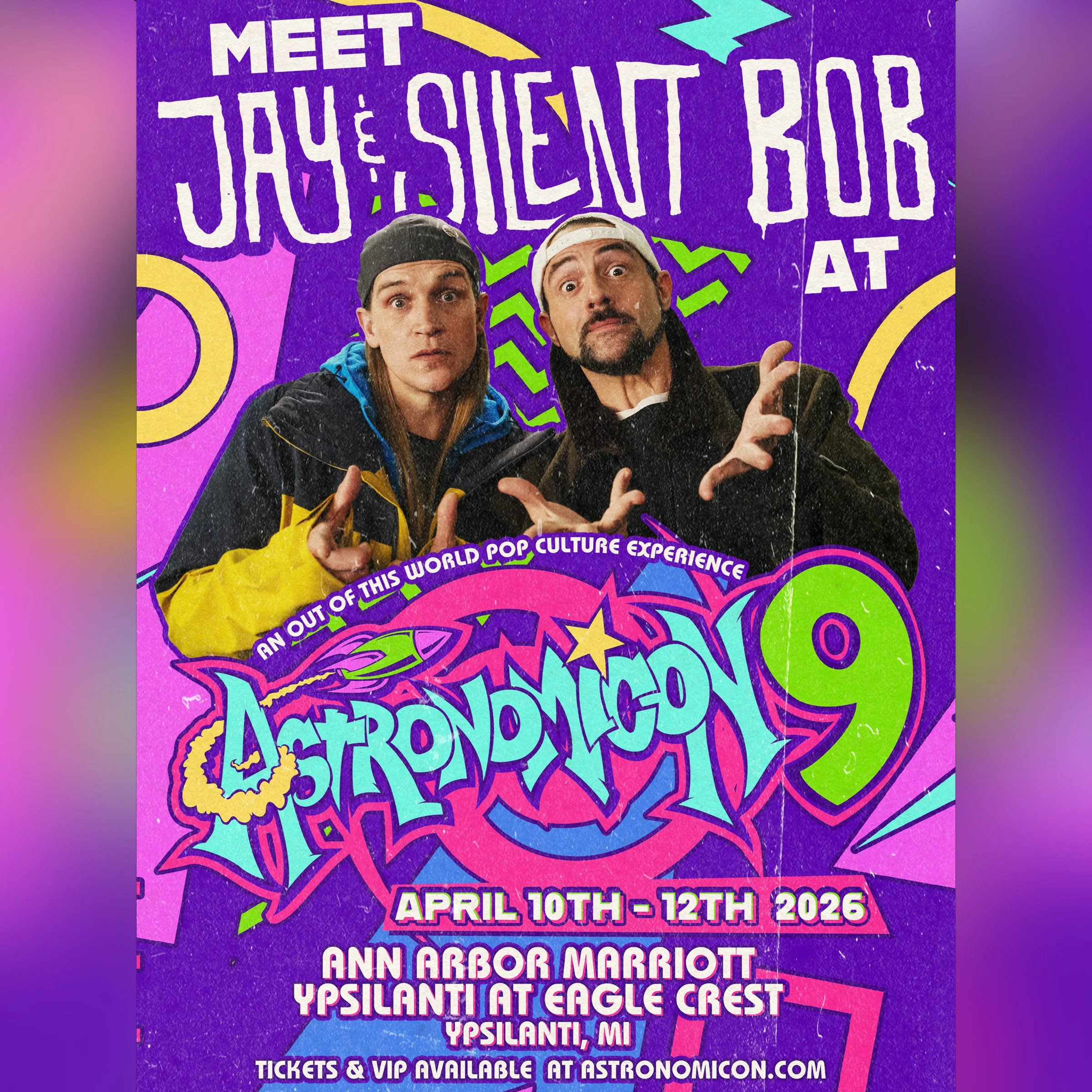 KEVIN SMITH* - JASON MEWES** - ASTRONOMICON 9 - YPSILATNI, MI - 4/11 - 4/12