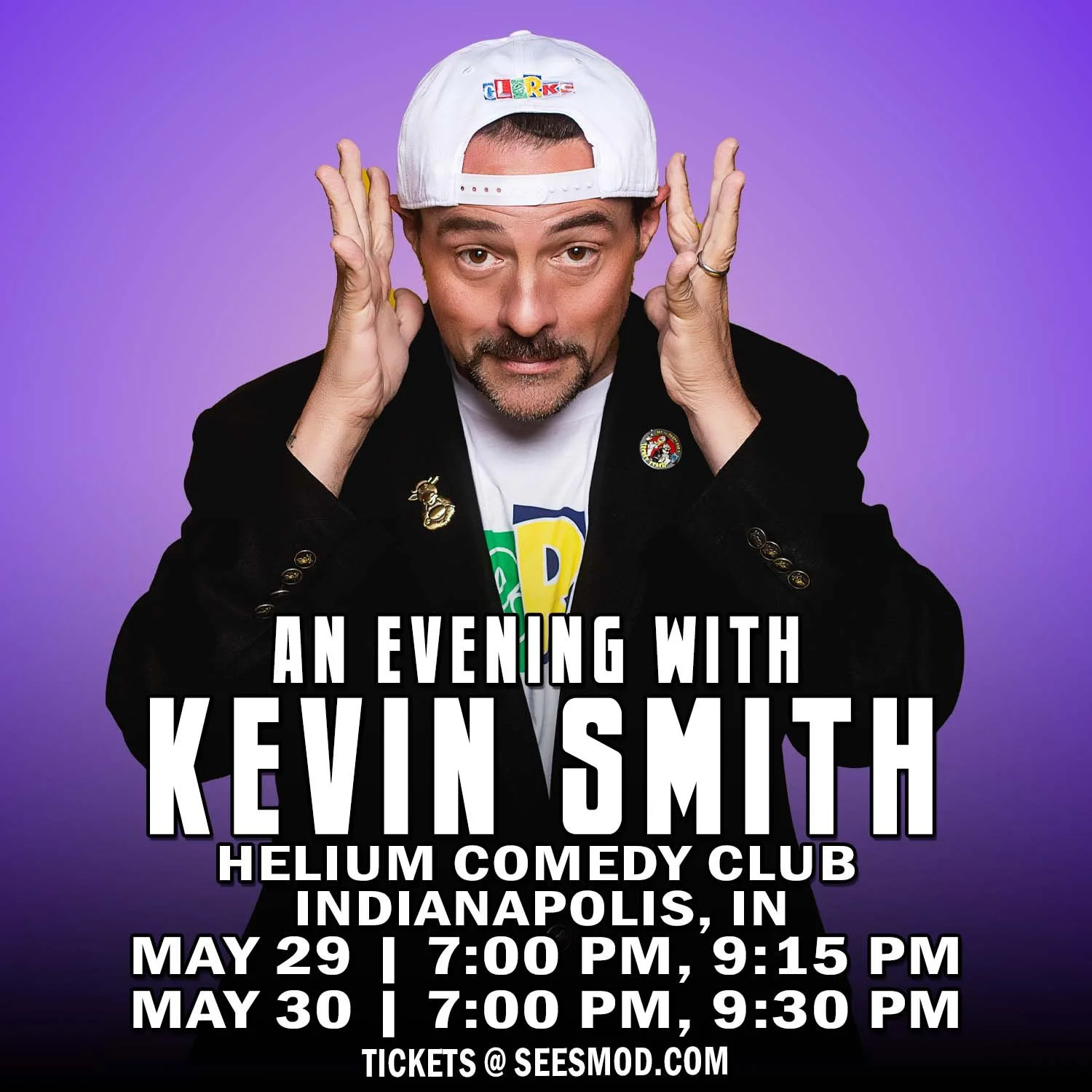 KEVIN SMITH at HELIUM COMEDY CLUB, INDIANAPOLIS, IN - 5/29-5/30