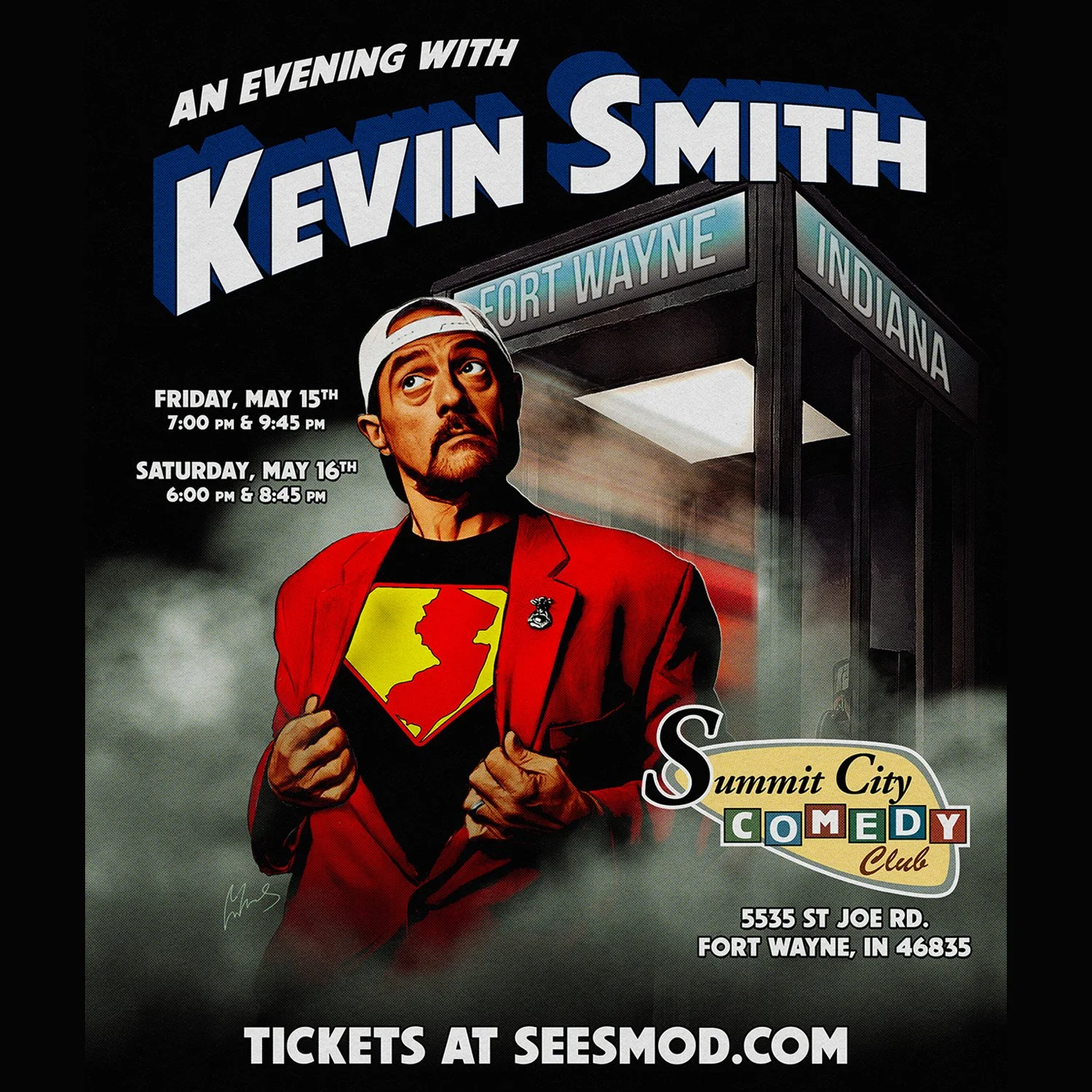 An Evening With Kevin Smith - Fort Wayne, IN - TWO SHOWS! - 5/15, 5/16