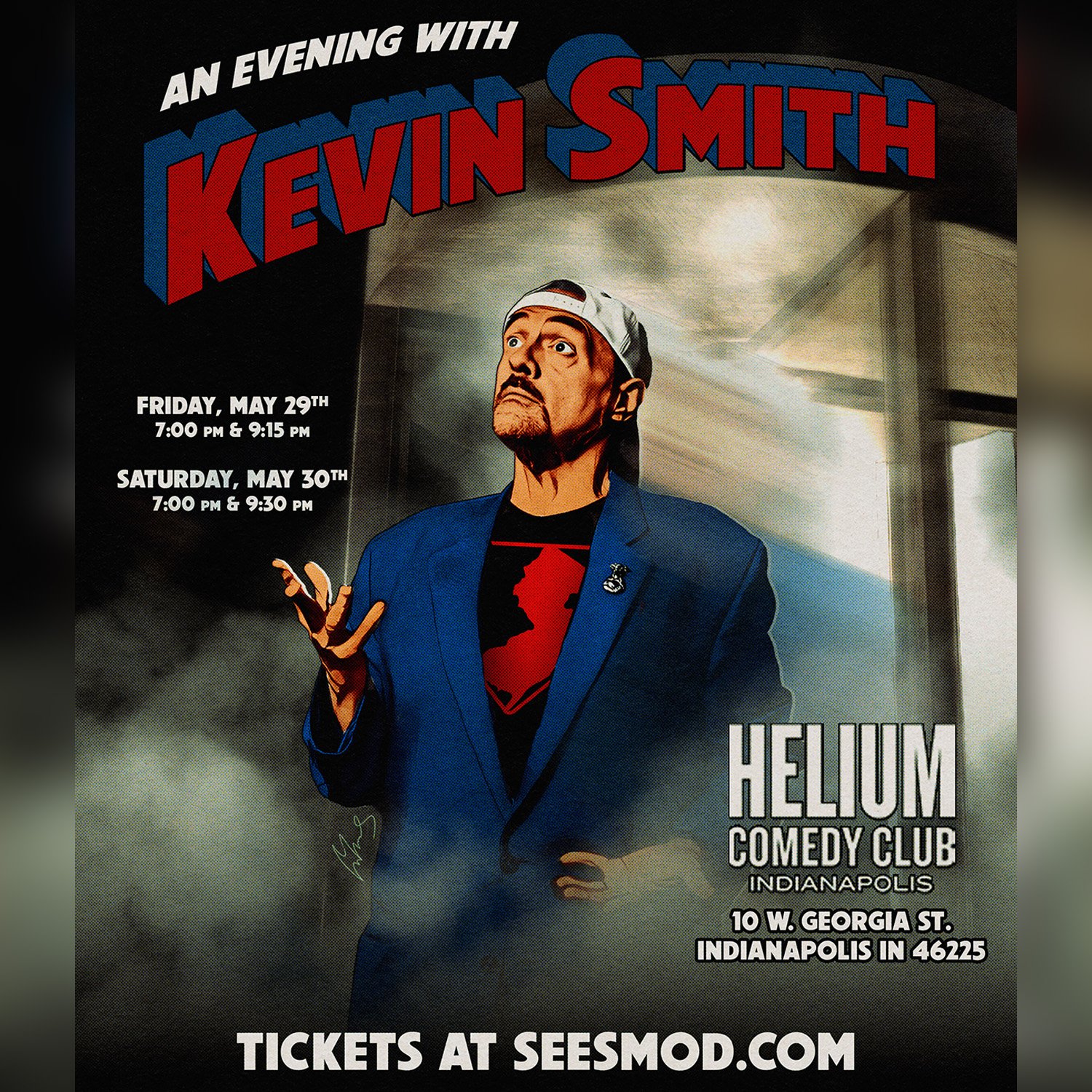 KEVIN SMITH at HELIUM COMEDY CLUB, INDIANAPOLIS, IN - 5/29-5/30