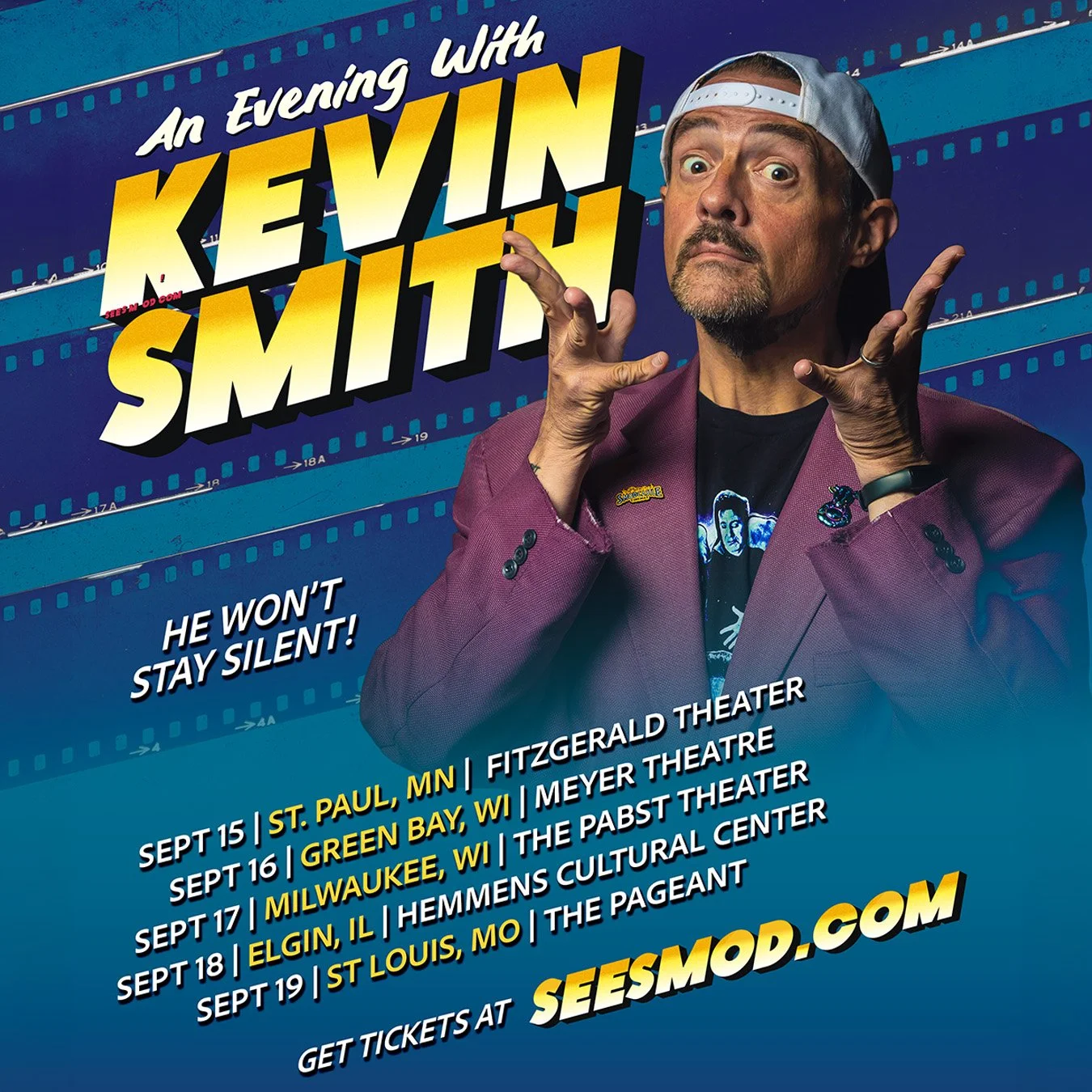 AN EVENING WITH KEVIN SMITH - Fitzgerald Theater - St Paul, MN - 9/15