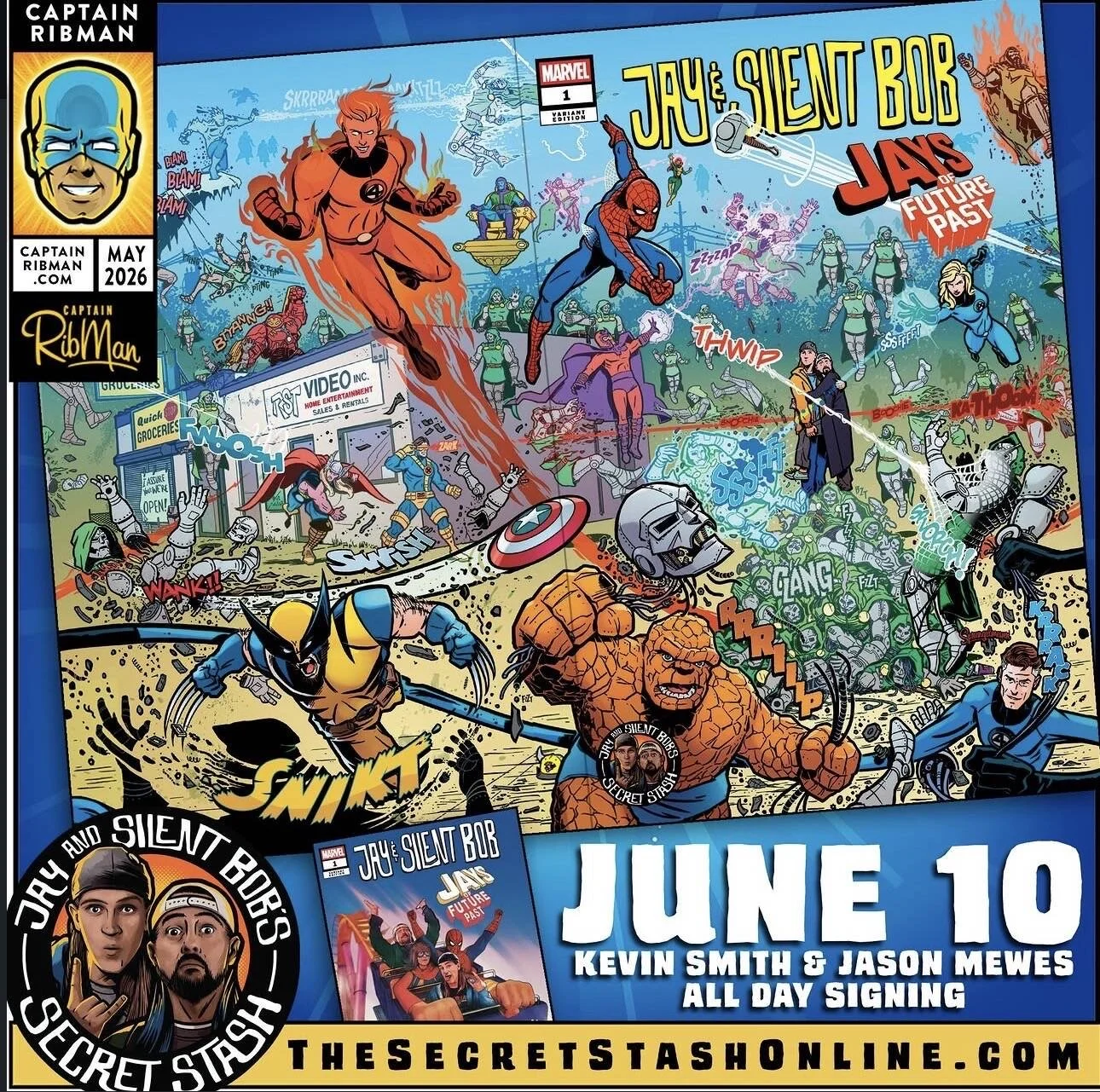 Kevin Smith / Jason Mewes - Comics Event - Jays of Future Past Signing - Red Bank, NJ - 6/10