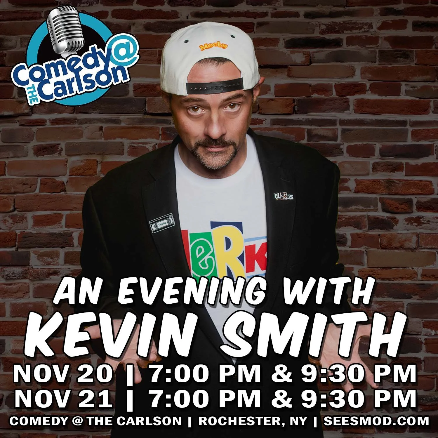 AN EVENING WITH KEVIN SMITH - 2 NIGHTS, 2 SHOWS! - ROCHESTER, NY - 11/20-11/21