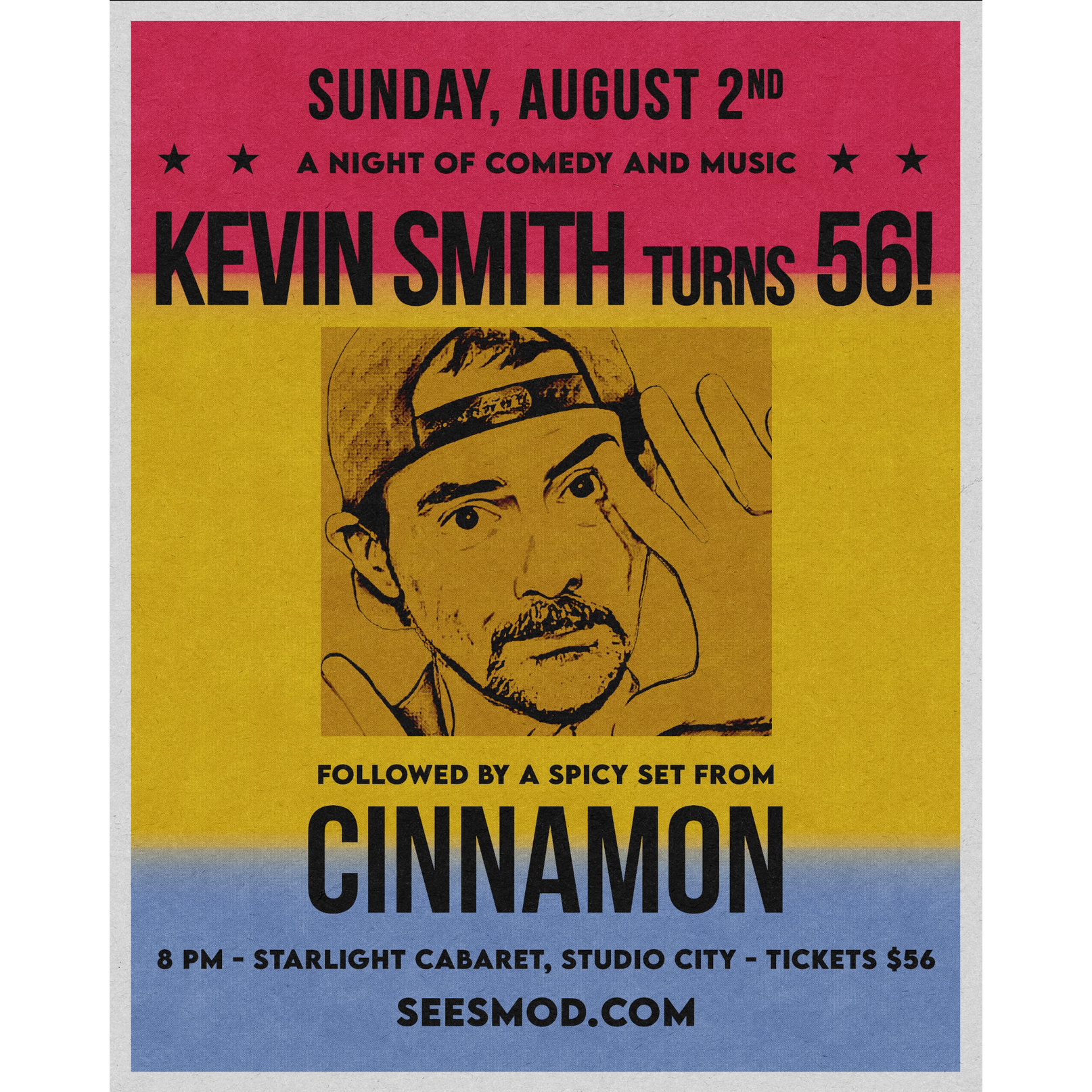 KEVIN SMITH TURNS 56! FOLLOWED BY CINNAMON - STUDIO CITY, CA - 8/2