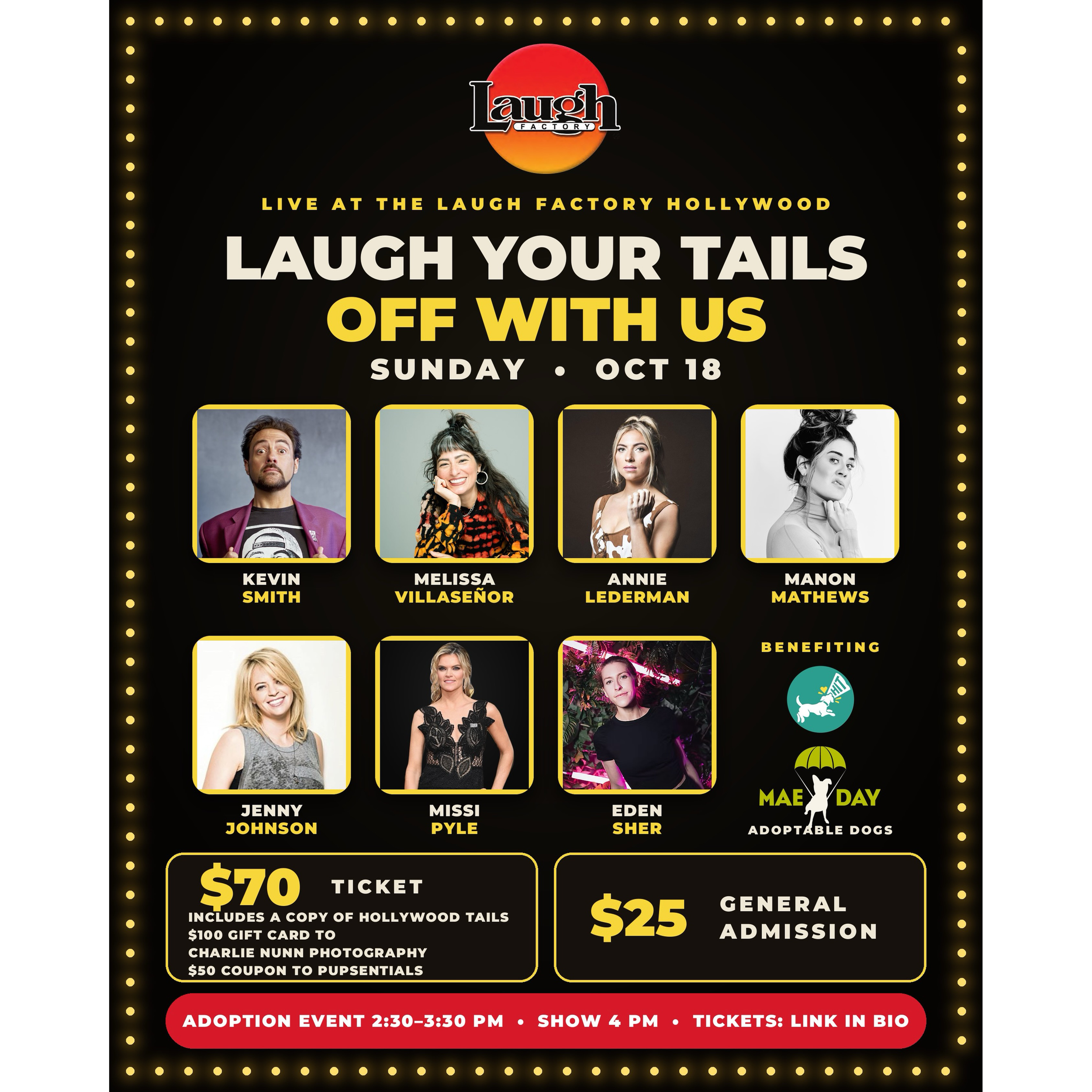 Kevin Smith - Hollywood Tails &amp; Laughs - Hollywood, CA - 10/18