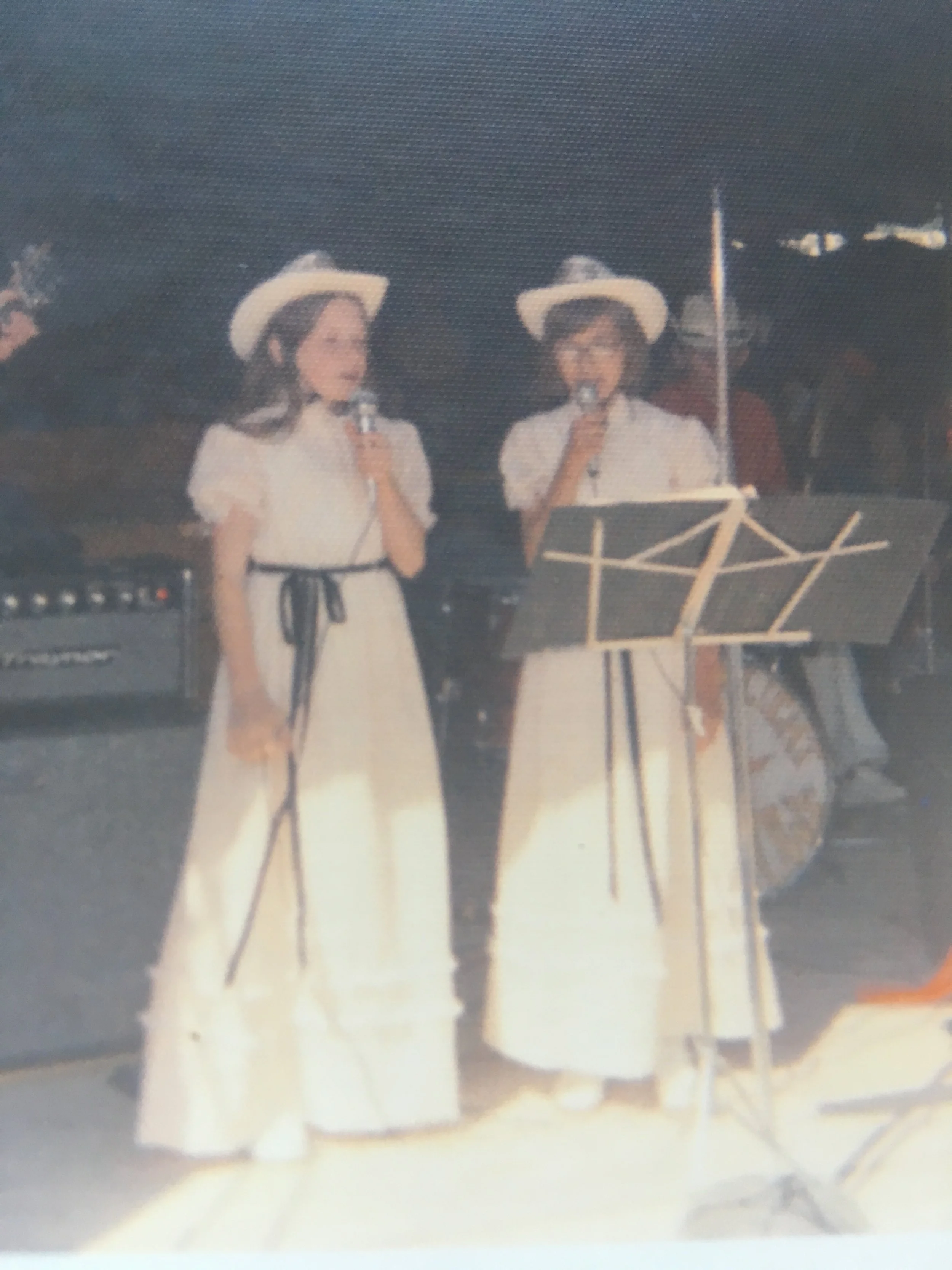 Crystal &amp; Anna-Marie, first gig @ 10 yrs old.