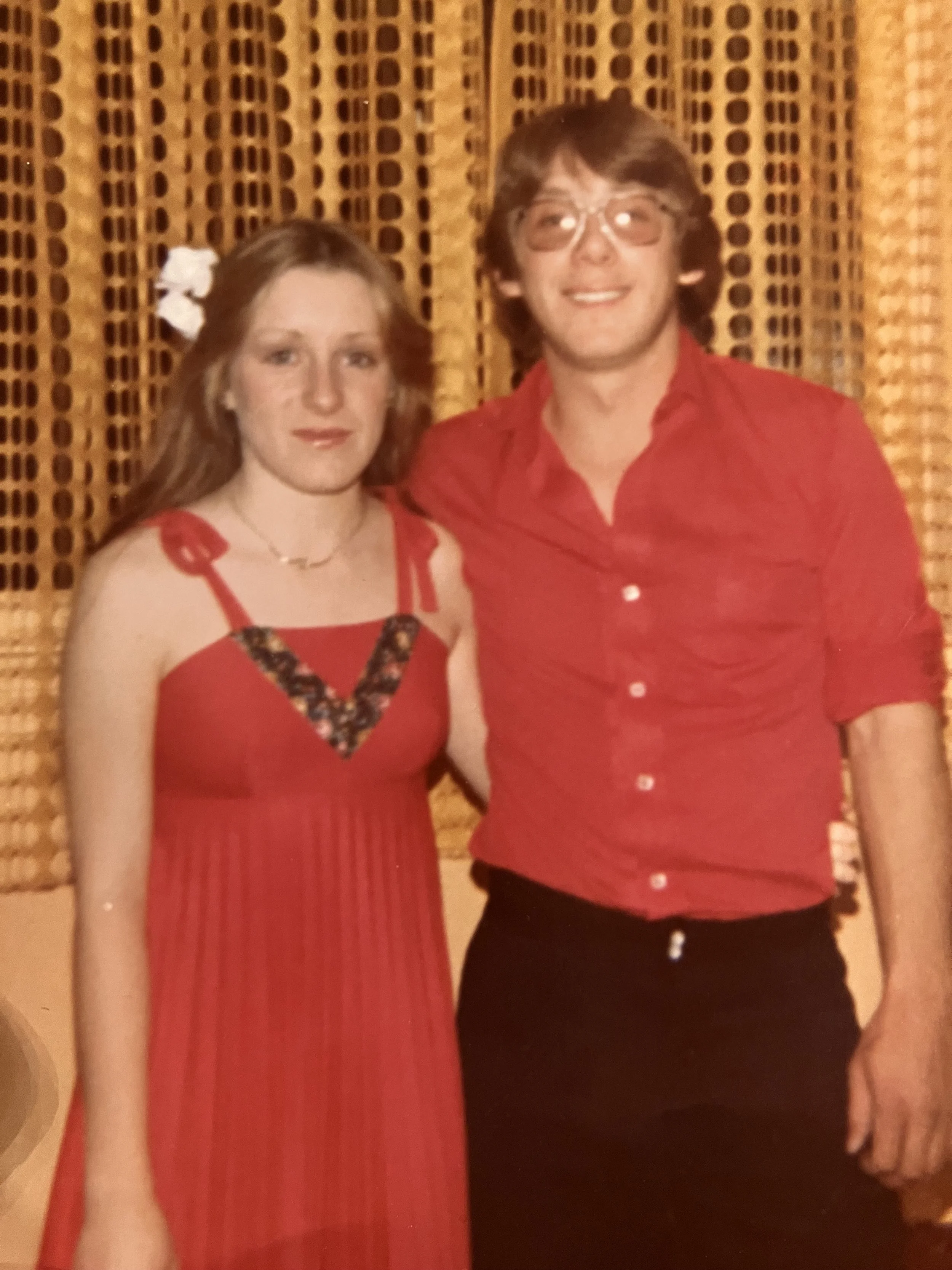 At a gig my brother Reginald &amp; I- 13yrs old