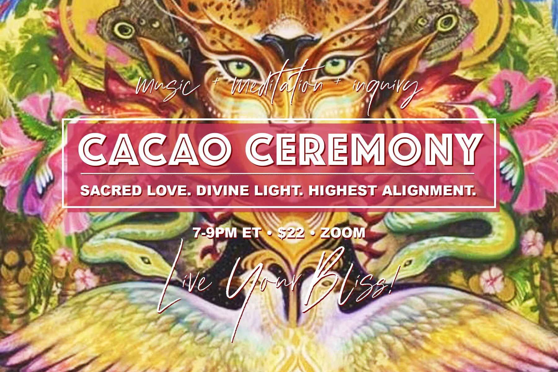 Virtual Cacao Ceremony! Fri, April 30, 2021