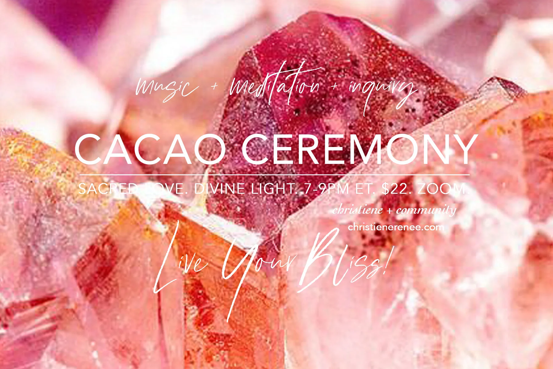 Virtual Cacao Ceremony! Fri, June 25, 2021