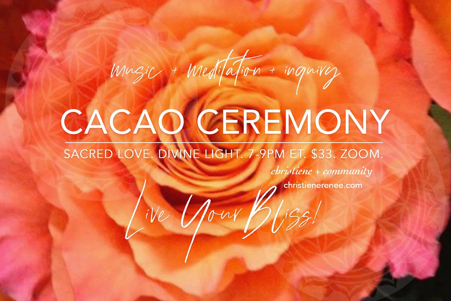 Virtual Cacao Ceremony on Sep 30, 2022, 7-9pm EST