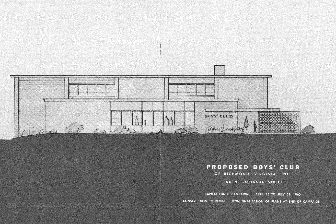 An early rendering of the Robinson Street Club.