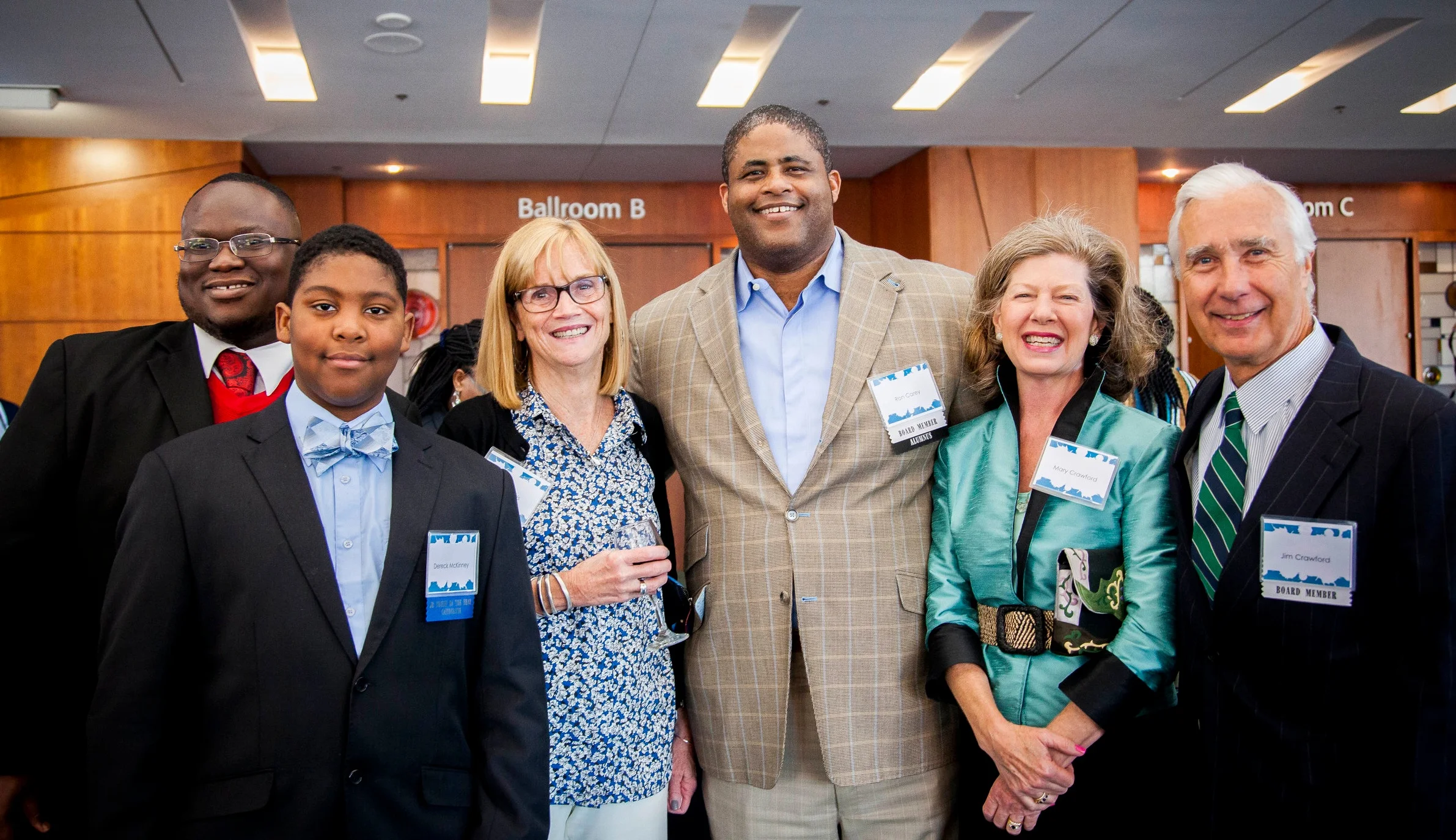 Ron Carey (center) attending a recent Youth of the Year event.