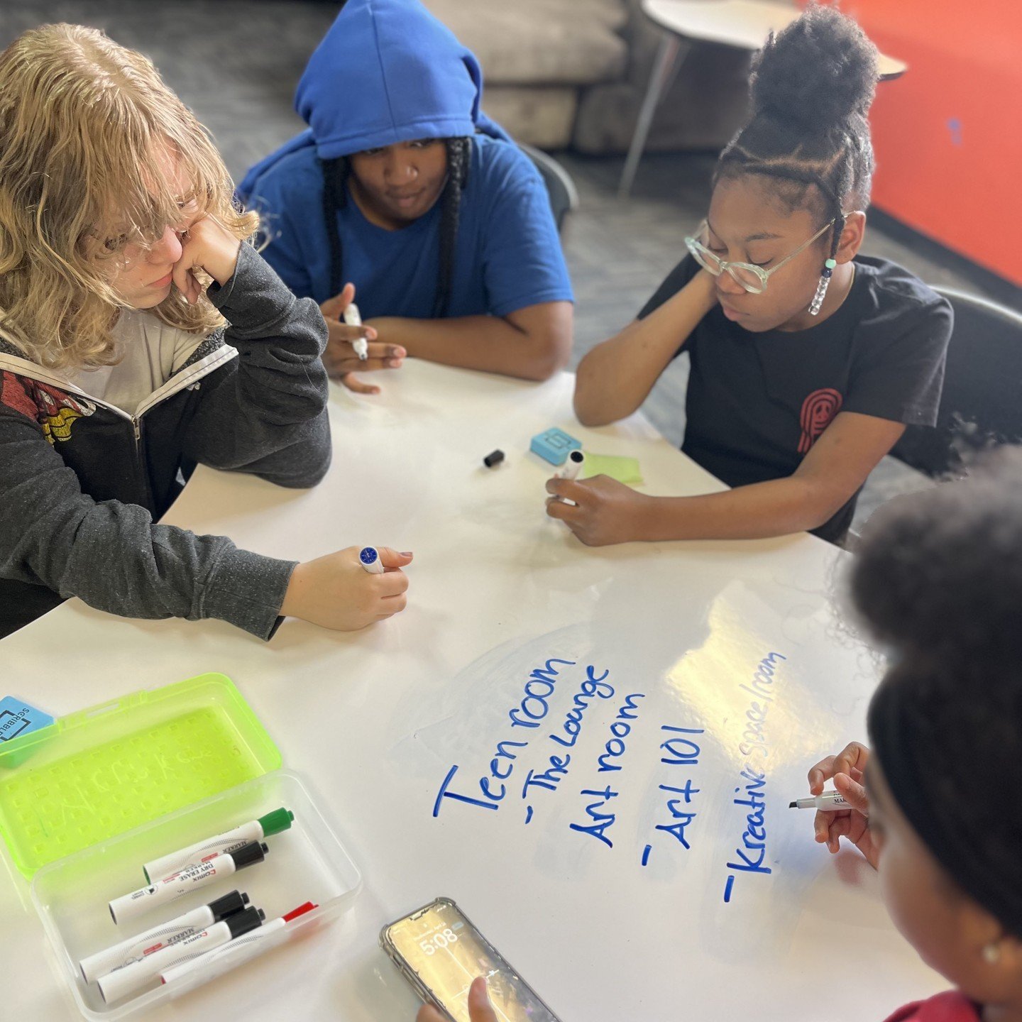 At The Table, our creative programming hub at our Southside location, members planned their summer and brainstormed new room names. Stay tuned for the big reveal! #youthleadership #youthactivities #greatfuturesstarthere #BGCMR  #thetable