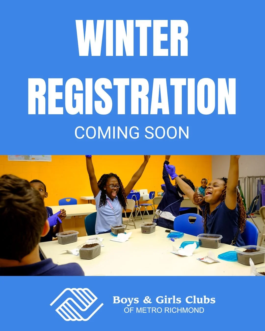 Winter&rsquo;s coming&hellip; and so is Club season! ❄️✨
Get ready for new programs, cool experiences, and a place where you belong.
Winter registration for after-school programs drops soon &mdash; don&rsquo;t miss out!

#BGCMR #YouBelong #AfterSchoo