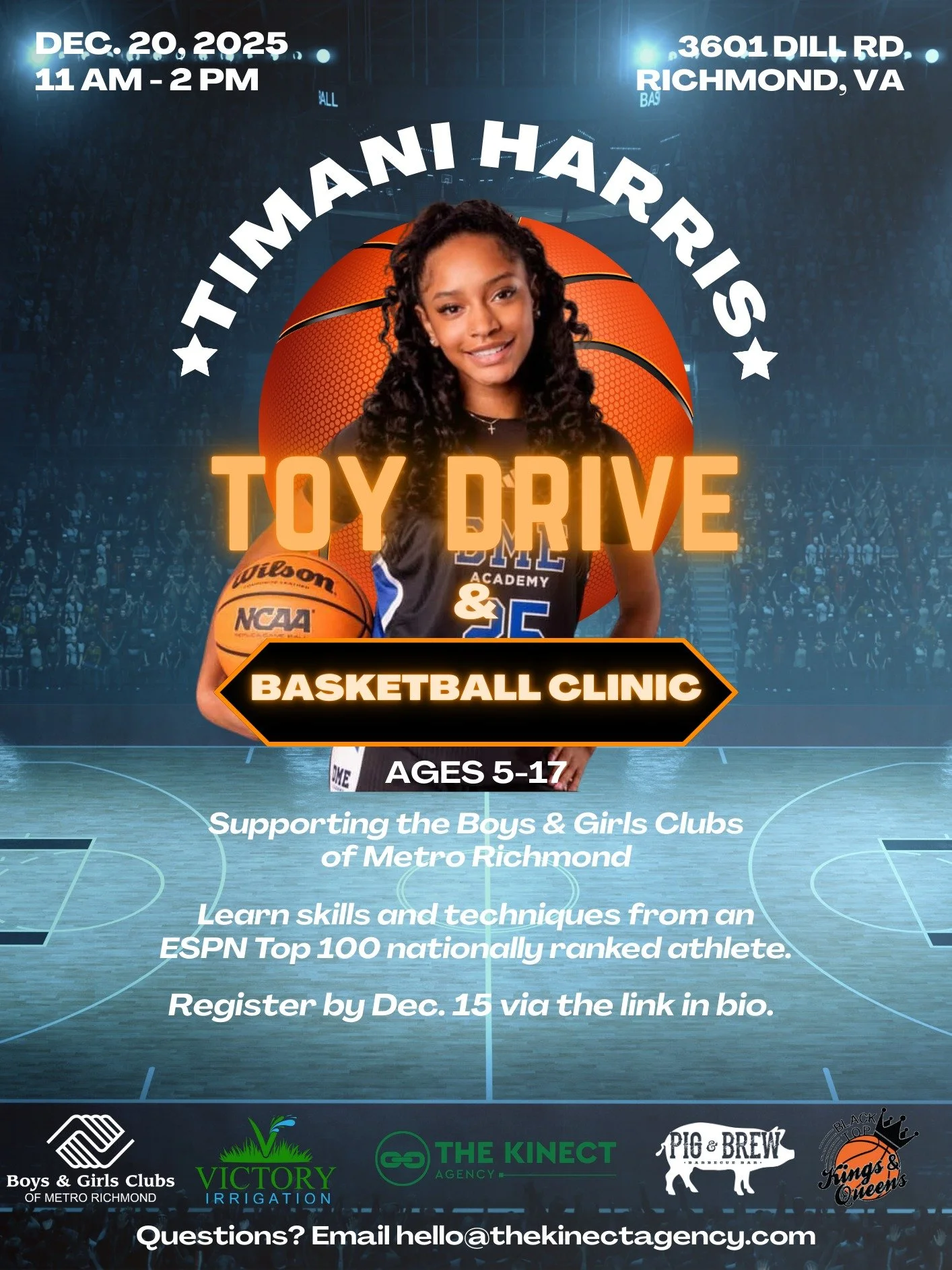 This holiday season, you can make a direct impact for kids and families served by the Boys &amp; Girls Clubs of Metro Richmond.

We&rsquo;ve created an Amazon Wishlist filled with toys and items that will support our upcoming Toy Drive &amp; Basketba