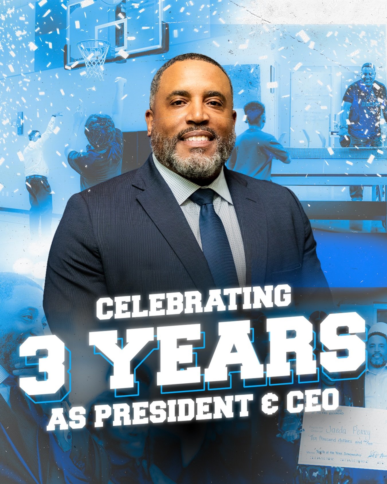 Today is extra special at BGCMR! Not only are we celebrating Valentine&rsquo;s Day, but we are also celebrating a huge milestone: the 3-year anniversary of our President &amp; CEO, Sean Miller! 🎊

For the past three years, Sean has led our Clubs wit