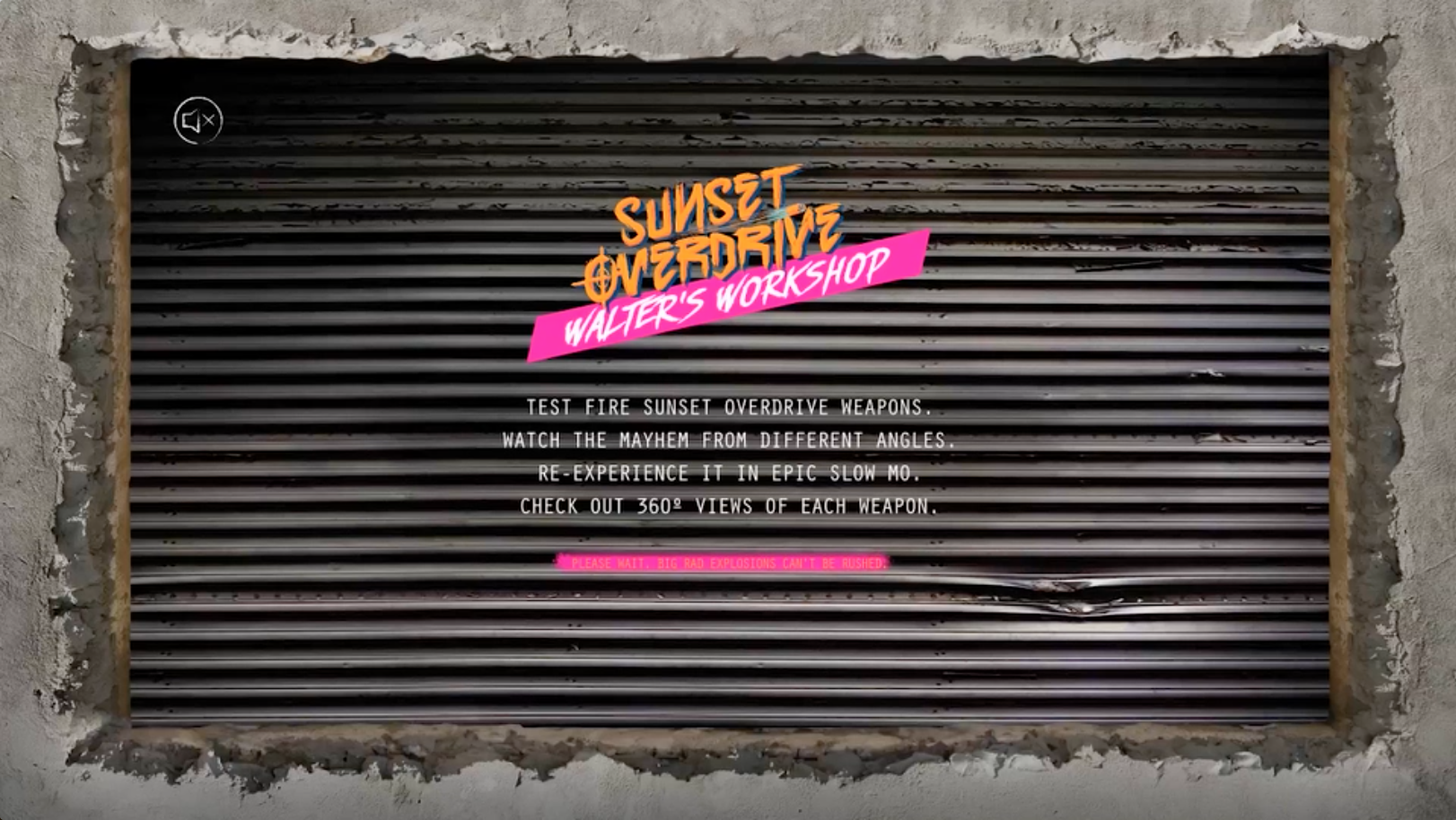 Screen-grabs from the actual experience