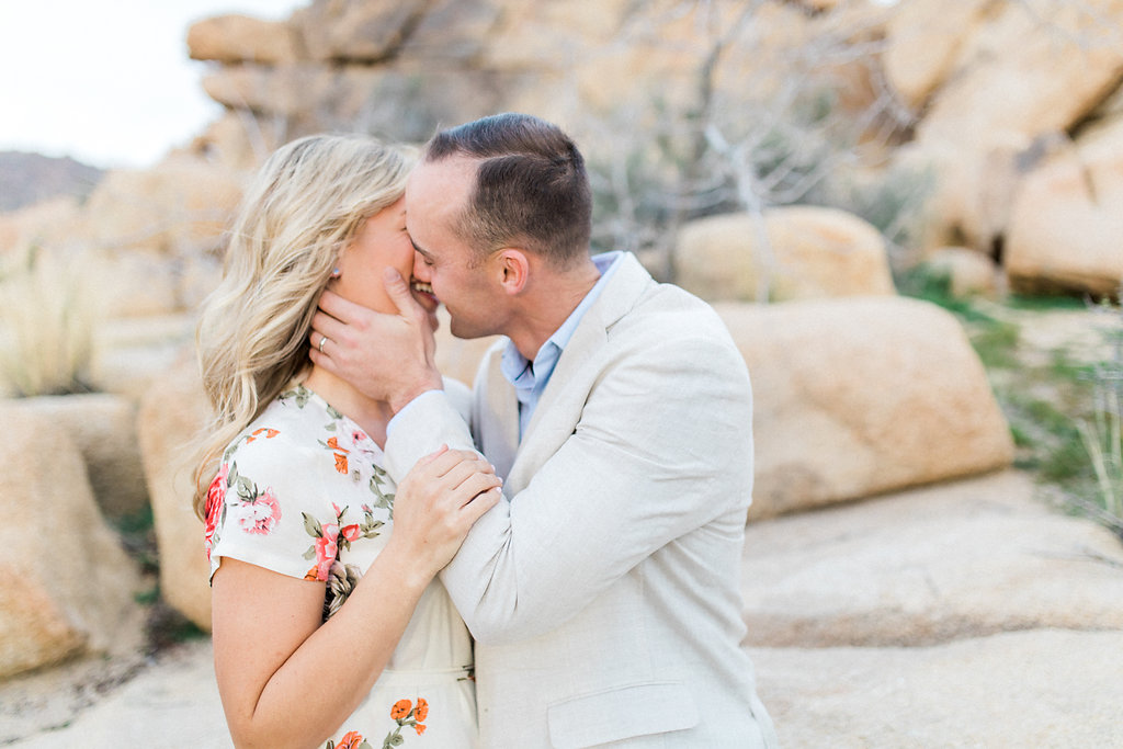 Joshua Tree Engagement Session | What to Wear for Pictures | Southern California Wedding Photographer | Mastin Labs Fuji Film | Fine Art Photographer | Desert Shoot  | Slow Kiss.jpg