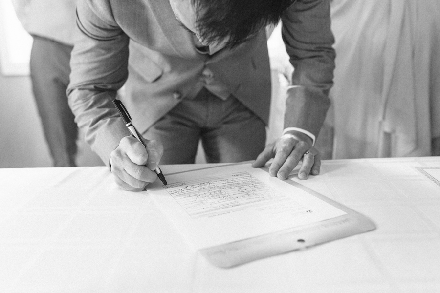 Intimate Backyard Blush Fairytale Wedding | Wenatchee Wedding Photographer | Fine Art Seattle Wedding Photographer | Blush Wedding | Wedding Details | Signing of Marriage Certificate