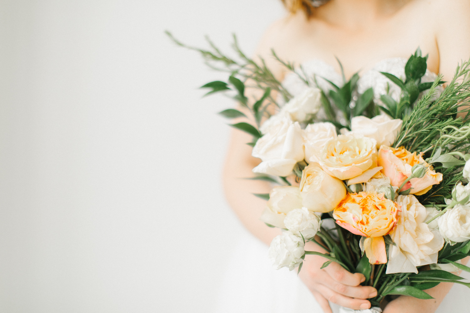 Seattle Fine Art Wedding Photographer | Seattle Downtown White Studio Bridal Session | Stunning Wedding Bouquet | Seattle Bride | Seattle Wedding | Photography Studio Space | Emma Rose Company Wedding Photography-21.jpg