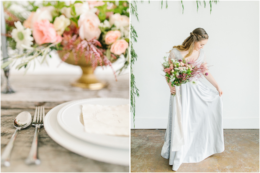 Studio Inspired Styled Shoot | Vintage Grey Inspired Shoot | VSCO | Rent The Runway | Wedding Bouquet with Mint | | Emma Rose Company.jpg