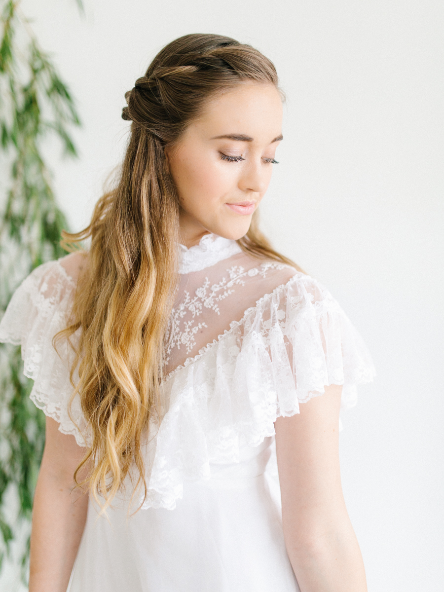 Studio Inspired Styled Shoot Behind the Scenes | How to put together a styled shoot | Rhodesia Flower Florist South Bend, Washington | Emma Rose Company Studio Session | VSCO | Grey Session | White Vintage Lace Wedding Gown-3.jpg