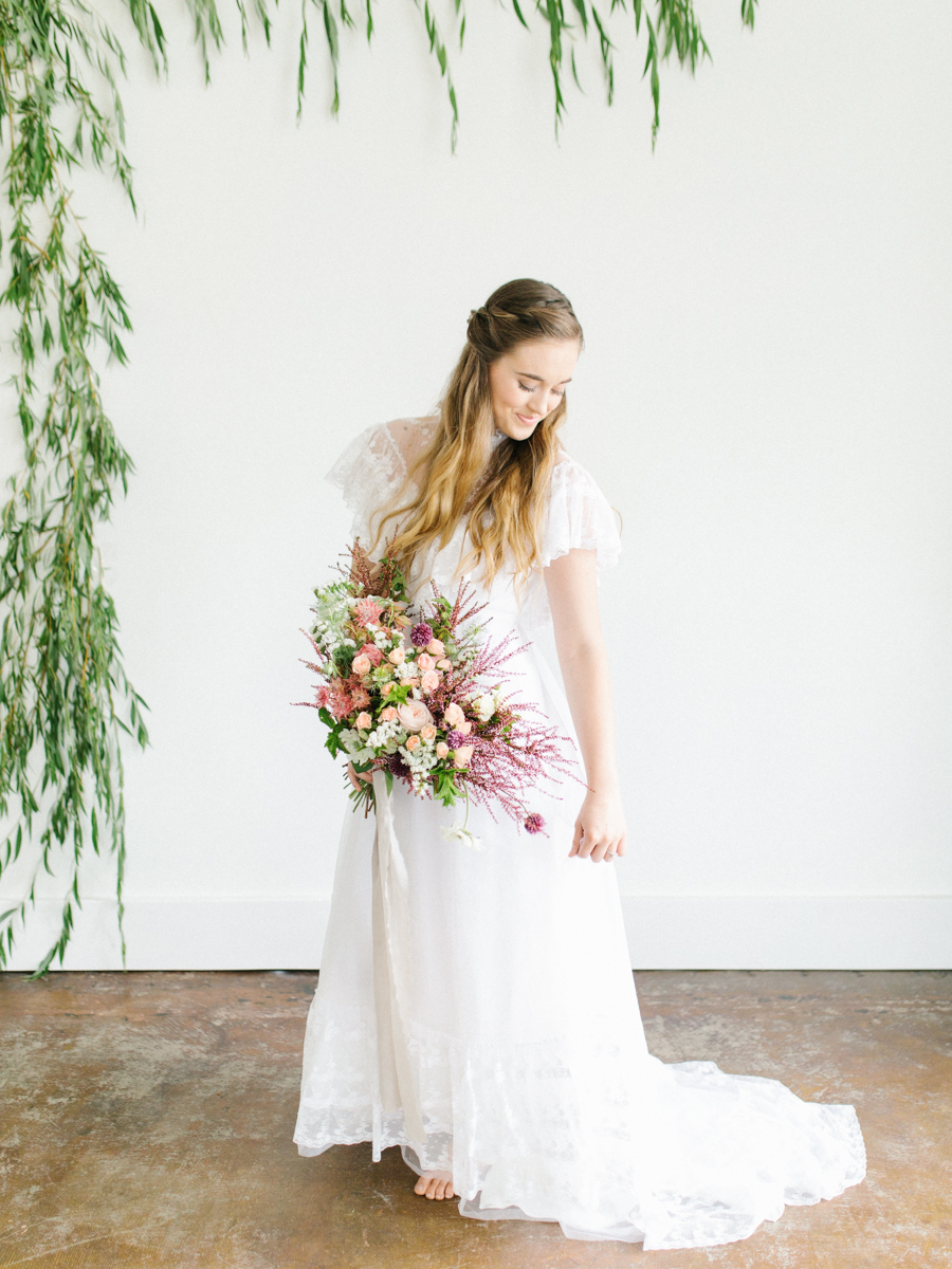 Studio Inspired Styled Shoot Behind the Scenes | How to put together a styled shoot | Rhodesia Flower Florist South Bend, Washington | Emma Rose Company Studio Session | VSCO | Grey Session | White Vintage Lace Wedding Gown-16.jpg