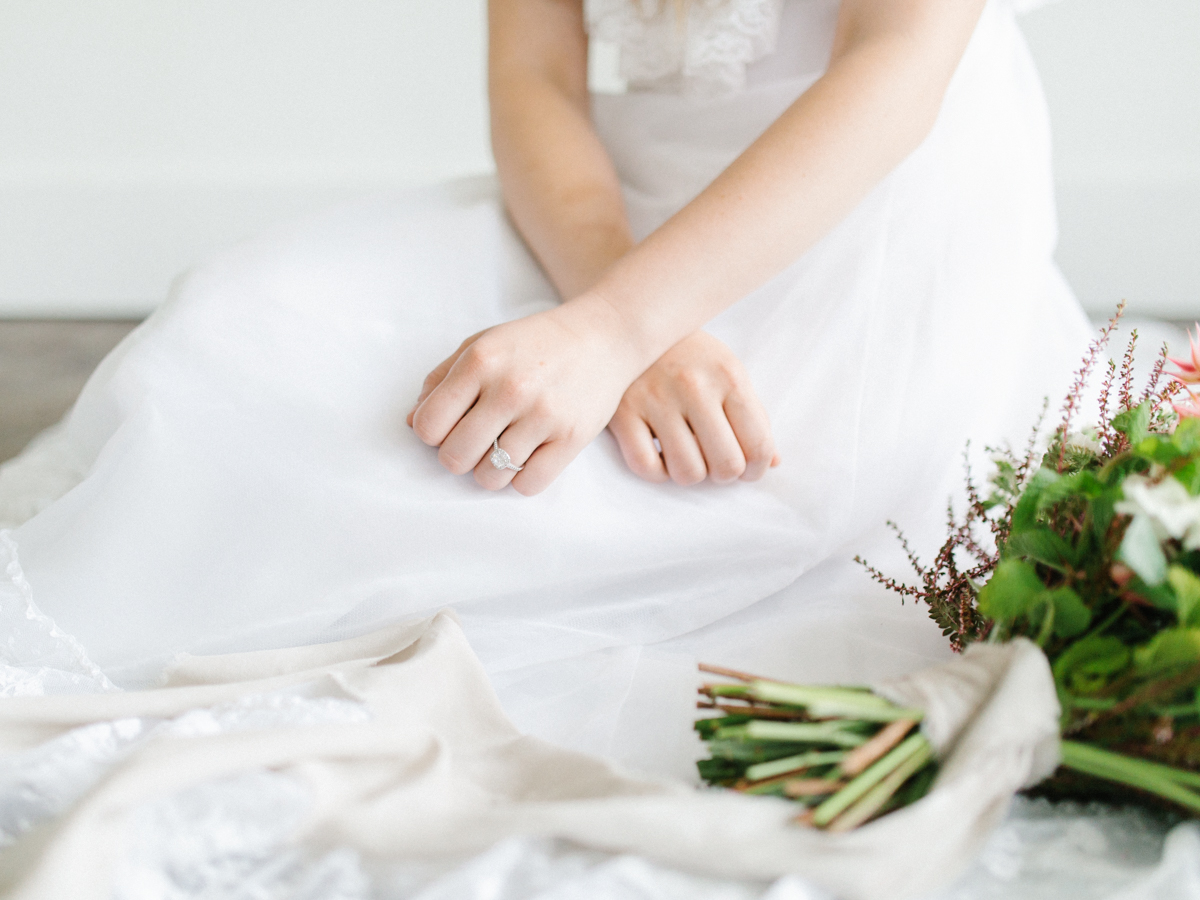 Studio Inspired Styled Shoot Behind the Scenes | How to put together a styled shoot | Rhodesia Flower Florist South Bend, Washington | Emma Rose Company Studio Session | VSCO | Grey Session | White Vintage Lace Wedding Gown-17.jpg