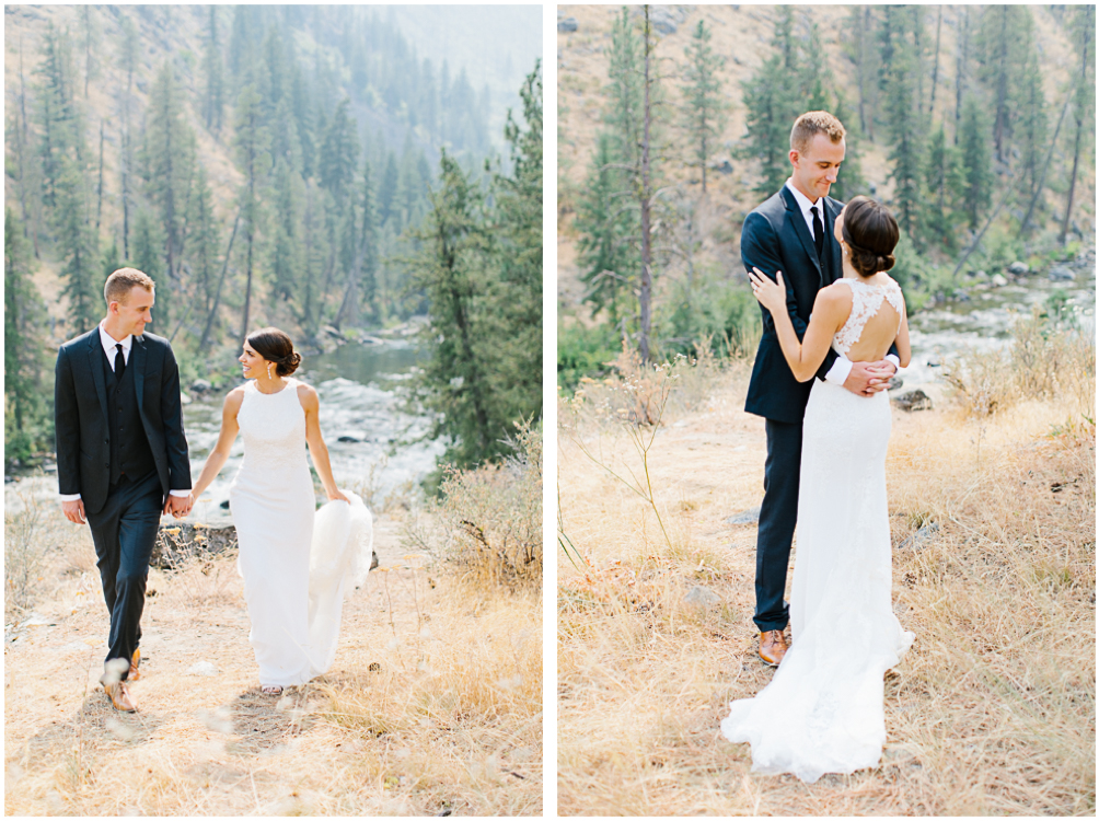 Grey and White Wedding in the Mountains of Leavenworth, Washington | Sleeping Lady | Classic and Timeless Wedding | VSCO | First Look.jpg