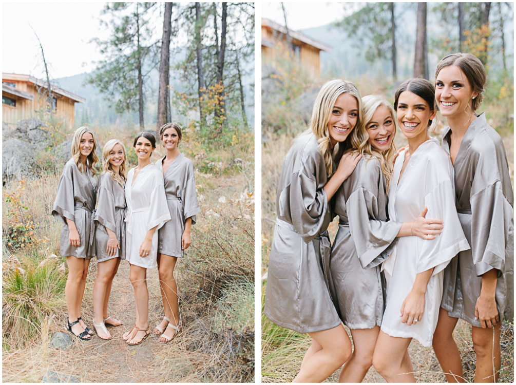 Grey and White Wedding in the Mountains of Leavenworth, Washington | Sleeping Lady | Classic and Timeless Wedding | VSCO | Gorgeous Grey Silk Bridesmaids Robes.jpg