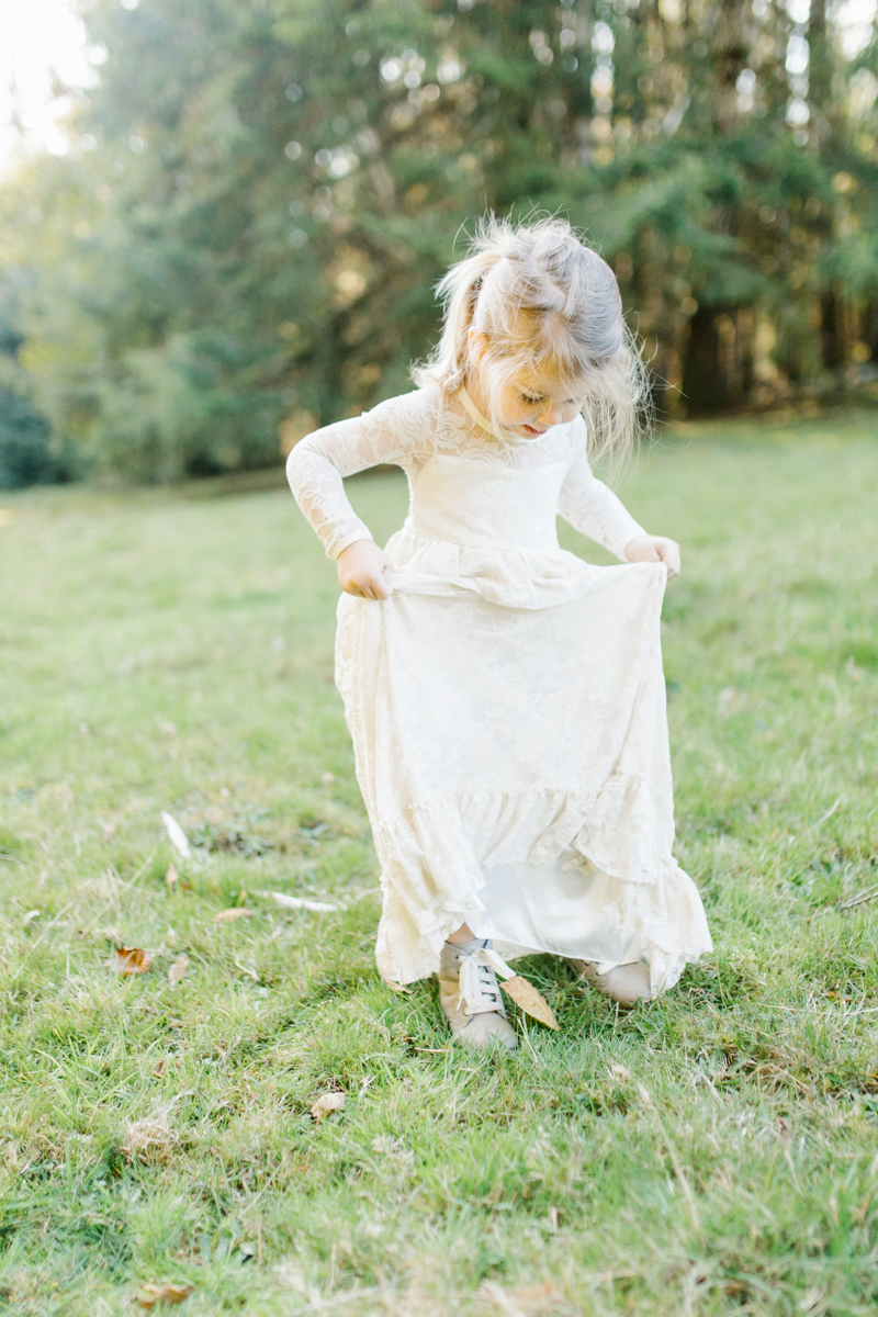 The most perfect fall photo shoot with toddler girl | What to wear to family pictures | Toddler girl in lace dress in woods and fields photo shoot | VSCO | Emma Rose Company | Toddler Outfit Inspiration | Long Lace Dress on Little Girl-5.jpg