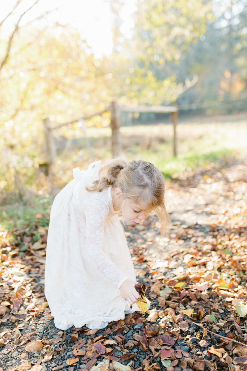 The most perfect fall photo shoot with toddler girl | What to wear to family pictures | Toddler girl in lace dress in woods and fields photo shoot | VSCO | Emma Rose Company | Toddler Outfit Inspiration | Long Lace Dress on Little Girl-27.jpg