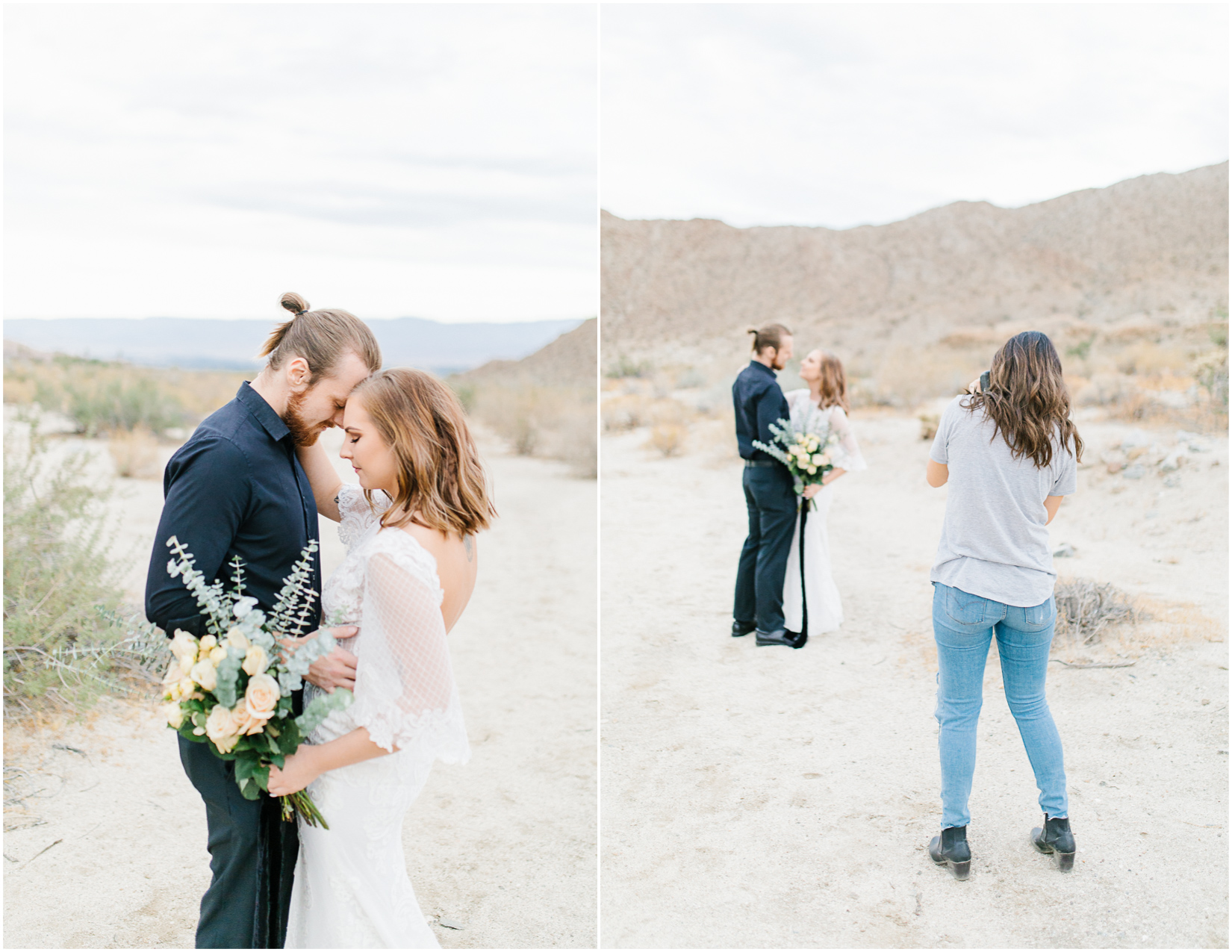 Gorgeous Desert Styled Shoot | Eucalyptus Bouquet | Desert Wedding | Southern California Wedding Photographer | Palm Desert California Wedding Inspiration